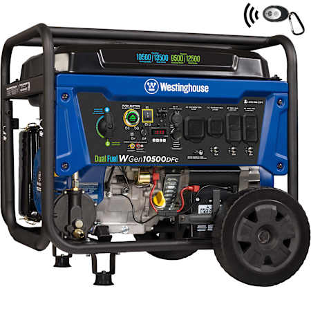 Westinghouse Power Equipment 10,500-Watt (120 / 240V) Electric Button / Recoil / Remote Start Multi-Fuel Portable Generator with CO Sensor (49-State) N/A
